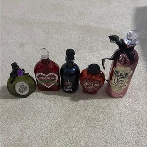 Unique Vintage-Inspired Halloween potion bottles (all 5)